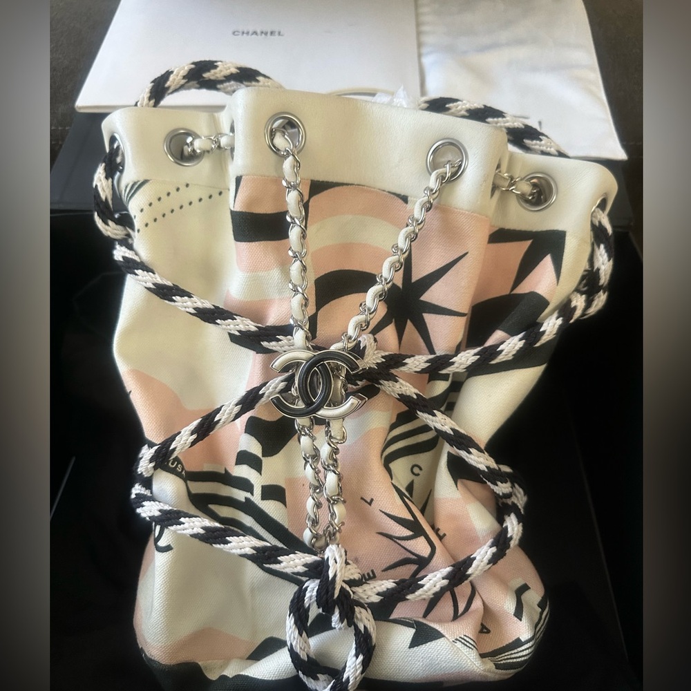 Chanel Canvas Drawstring Purse - PreOwned CHA622872